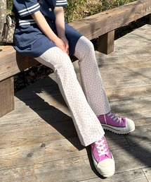 Alley by w closet | 【セットアップ対応/Alley】ワッフル小花プリントフレアパンツ(その他パンツ)