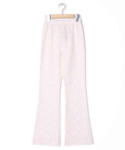 Alley by w closet(アリーバイダブルクローゼット)の「【セットアップ対応/Alley】ワッフル小花プリントフレアパンツ(その他パンツ・レディース・イエロー/オフホワイト/ミント・FREE)」の11枚目の写真