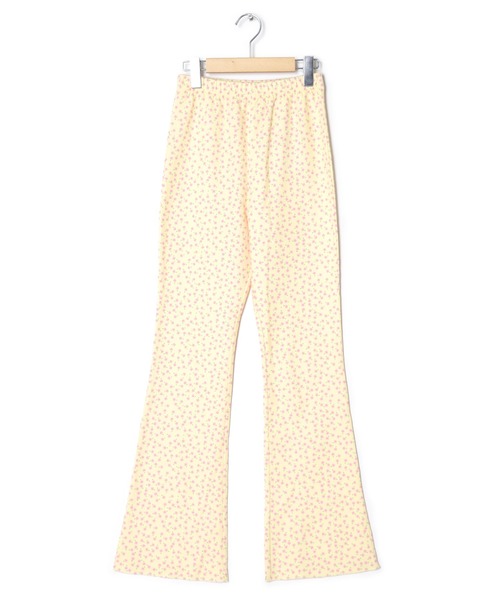 Alley by w closet(アリーバイダブルクローゼット)の「【セットアップ対応/Alley】ワッフル小花プリントフレアパンツ(その他パンツ・レディース・イエロー/オフホワイト/ミント・FREE)」の14枚目の写真