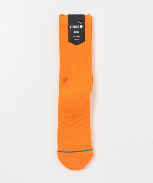 STANCE（スタンス）の「STANCE SOCKS　ICON +（ソックス/靴下・メンズ・ホワイト/グレー系その他/ブラック/オレンジ・LARGE）」の5枚目の写真