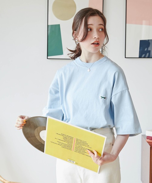 PENNEYS（ぺニーズ）の「∴WEGO/【WEB限定】Penneys別注BIGTシャツ（Tシャツ/カットソー・メンズ・ホワイト/サックスブルー/ホワイト系その他5/グレー系その他・MEDIUM/LARGE）」の7枚目の写真