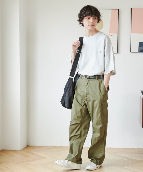 PENNEYS（ぺニーズ）の「∴WEGO/【WEB限定】Penneys別注BIGTシャツ（Tシャツ/カットソー・メンズ・ホワイト/サックスブルー/ホワイト系その他5/グレー系その他・MEDIUM/LARGE）」の10枚目の写真