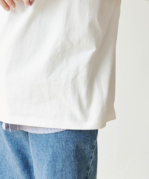 PENNEYS（ぺニーズ）の「∴WEGO/【WEB限定】Penneys別注BIGTシャツ（Tシャツ/カットソー・メンズ・ホワイト/サックスブルー/ホワイト系その他5/グレー系その他・MEDIUM/LARGE）」の14枚目の写真