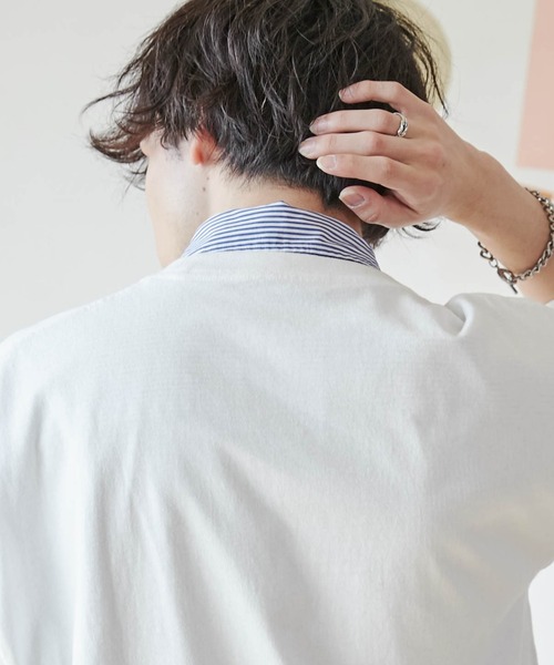 PENNEYS（ぺニーズ）の「∴WEGO/【WEB限定】Penneys別注BIGTシャツ（Tシャツ/カットソー・メンズ・ホワイト/サックスブルー/ホワイト系その他5/グレー系その他・MEDIUM/LARGE）」の15枚目の写真