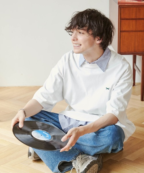 PENNEYS（ぺニーズ）の「∴WEGO/【WEB限定】Penneys別注BIGTシャツ（Tシャツ/カットソー・メンズ・ホワイト/サックスブルー/ホワイト系その他5/グレー系その他・MEDIUM/LARGE）」の17枚目の写真