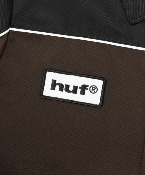 HUF × Dickies コラボ　ジップシャツ　Ｌ ハフ　ディッキーズ ハフ」がディッキーズとコラボ、サービスシャツなど発売
