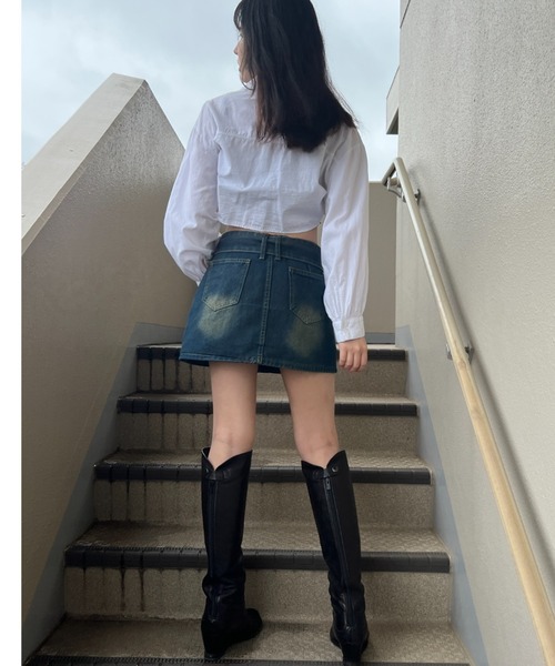 gossip!ロサンゼルス(ゴシップロサンゼルス)の「ビッグベルトミニスカート風キュロット(その他パンツ・レディース・ブラック/ブルー・FREE)」の9枚目の写真