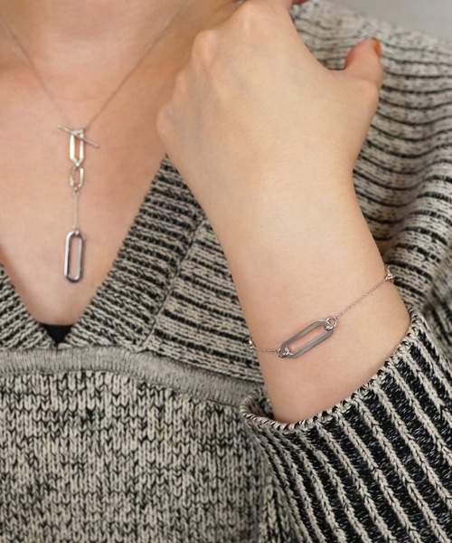 TAKE-UP（テイクアップ）の「【ZOZO限定】スターリングシルバー　マンテルブレスレット（ブレスレット・レディース・ホワイトゴールド・FREE）」の4枚目の写真