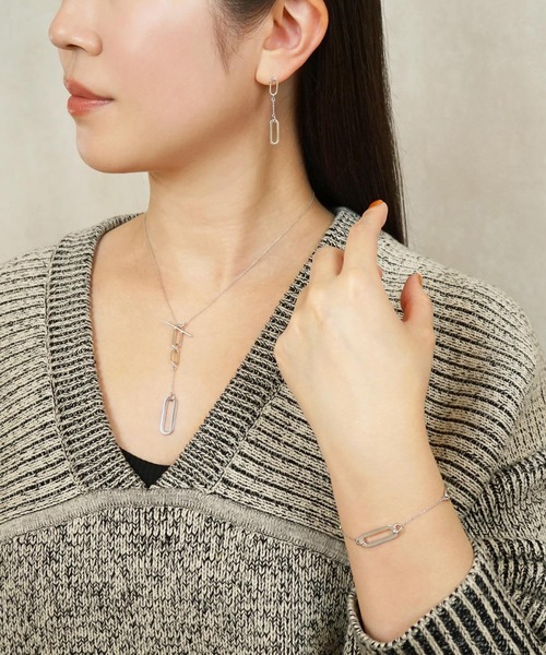 TAKE-UP（テイクアップ）の「【ZOZO限定】スターリングシルバー　マンテルブレスレット（ブレスレット・レディース・ホワイトゴールド・FREE）」の5枚目の写真