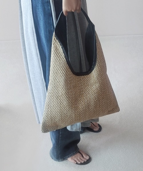 fd style(エフディ スタイル)の「S/S 網ショルダーバッグ(ショルダーバッグ・レディース・Beige/White・FREE)」の5枚目の写真