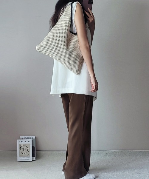 fd style(エフディ スタイル)の「S/S 網ショルダーバッグ(ショルダーバッグ・レディース・Beige/White・FREE)」の22枚目の写真