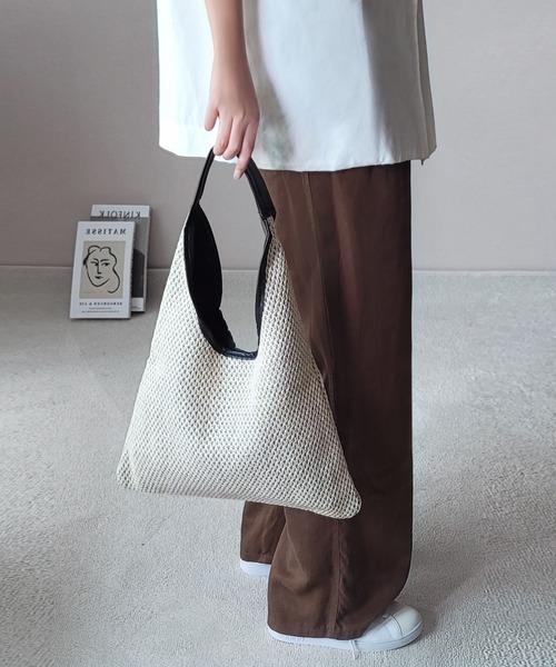 fd style(エフディ スタイル)の「S/S 網ショルダーバッグ(ショルダーバッグ・レディース・Beige/White・FREE)」の19枚目の写真