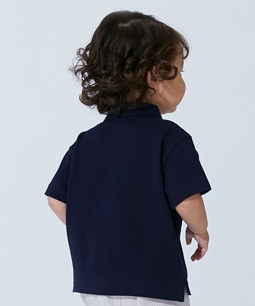 petit main(プティマイン)の「【リンク】クマ刺しゅう半袖ポロシャツ(キッズ)(Tシャツ/カットソー・キッズ・オフホワイト/ネイビー/グリーン・100cm/130cm/90cm/110cm/80cm/120cm)」の15枚目の写真