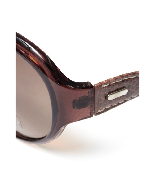 TORNADO MART（トルネードマート）の「TORNADO MART∴オーバルフレームサングラス（サングラス・メンズ・ブラック/ブラウン・F）」の5枚目の写真