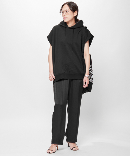 AP STUDIO(エーピーストゥディオ)の「ヴィンテージサテンパンツ(その他パンツ・レディース・ブラック・36/38)」の9枚目の写真