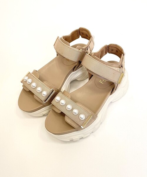 Feroux（フェルゥ）の「パールポイントスポーツ サンダル（サンダル・レディース・ベージュ系/ブラック系・LARGE/MEDIUM）」の20枚目の写真