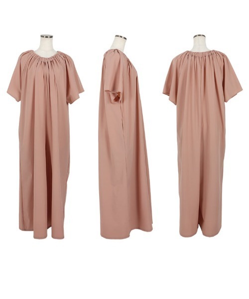 KOBE LETTUCE（コウベレタス）の「フレアスリーブオールインワン（マタニティウェア/グッズ・レディース・ベージュ/ブラック・FREE）」の11枚目の写真