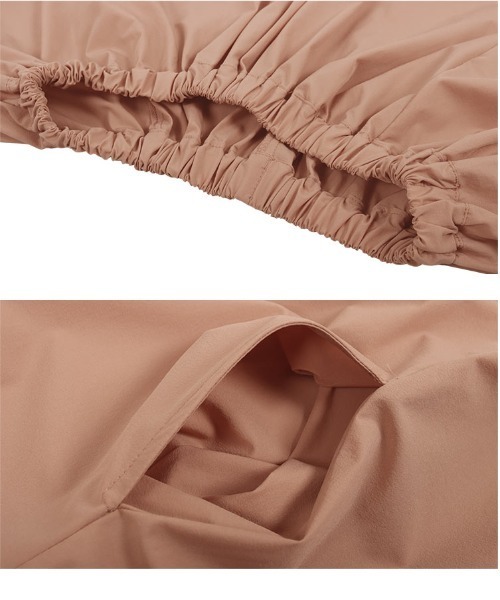 KOBE LETTUCE（コウベレタス）の「フレアスリーブオールインワン（マタニティウェア/グッズ・レディース・ベージュ/ブラック・FREE）」の12枚目の写真