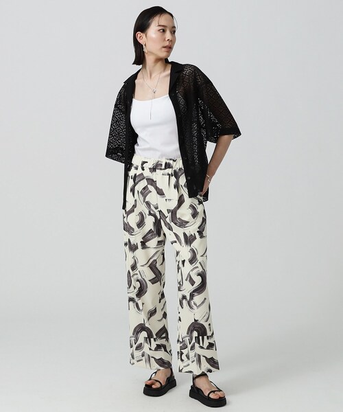 GALLEST(ギャレスト)の「ペンシルアートイージーパンツ【ウォッシャブル】(その他パンツ・レディース・ホワイト系3/ブラック系・36/38/40)」の10枚目の写真