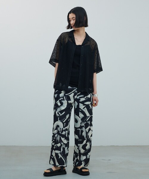 GALLEST(ギャレスト)の「ペンシルアートイージーパンツ【ウォッシャブル】(その他パンツ・レディース・ホワイト系3/ブラック系・36/38/40)」の15枚目の写真