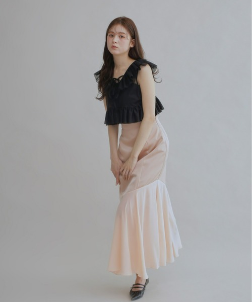 Olu.(オルドット)の「マーメイドラインシアースカート(スカート・レディース・ピンクベージュ/クリーム/アッシュグレー・0/1)」の16枚目の写真