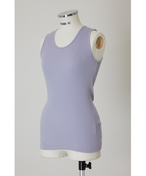 RIM.ARK（リムアーク）の「Standard rib tank（タンクトップ・レディース・グレー/ホワイト/ライトパープル/マジェンタ・FREE）」の17枚目の写真