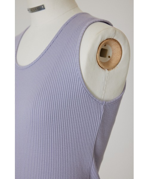 RIM.ARK（リムアーク）の「Standard rib tank（タンクトップ・レディース・グレー/ホワイト/ライトパープル/マジェンタ・FREE）」の21枚目の写真