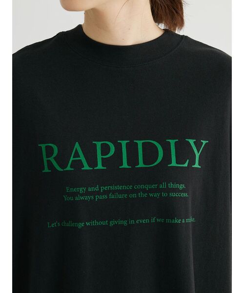 Green　Parks（グリーンパークス）の「ロゴフレンチスリーブチュニック（チュニック・レディース・ラベンダー/オフホワイト/ブラック/ベージュ・FREE）」の18枚目の写真