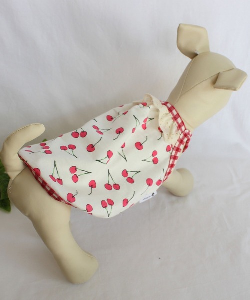 犬服ハンドメイド　タンクトップ(さくら桜。) 犬服ハンドメイド タンクトップ(さくら桜。様 専用) （犬服
