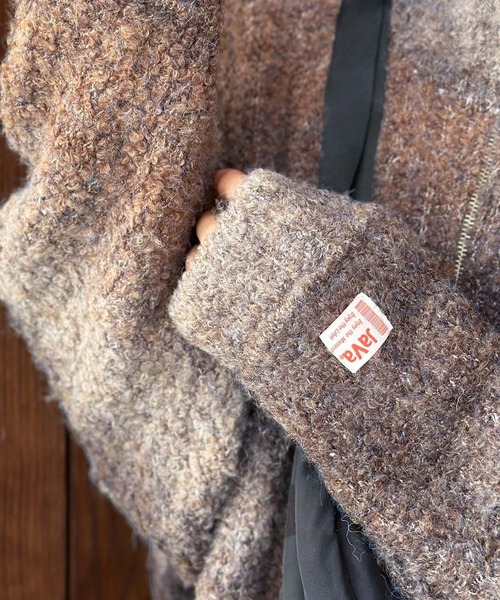 Java(ジャバ)の「《JaVaジャバ コラボ》一点投入で着映えが叶う。グラデーションハーフジップニット(ニット/セーター・レディース・ブラック/ブラウン/パープル/イエロー/ブルー・LARGE/MEDIUM/SMALL/X-LARGE)」の19枚目の写真