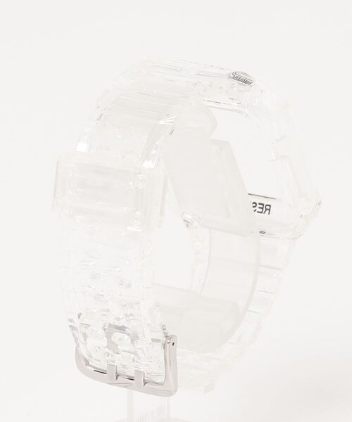 NANO universe（ナノユニバース）の「アップルウォッチ アーマーバンド / クリアモデル（デジタル腕時計・メンズ・クリア/ブラック・M）」の3枚目の写真