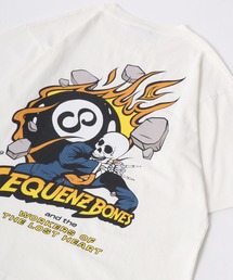 SEQUENZ（シークエンズ）の「SEQUENZ/シークエンズ  ビッグシルエット スカル ファイヤーボール バックプリントTシャツ レディース メンズ（Tシャツ/カットソー・メンズ）」