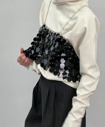 chuclla | シルバー/ブラック マーメイド スパンキャミ chw23s104(キャミソール)