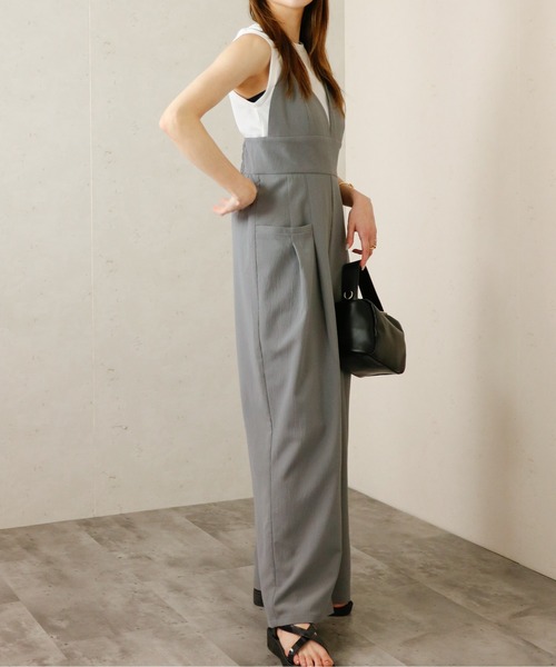 クレープビスチェサロペット（サロペット/オーバーオール）｜Per sist