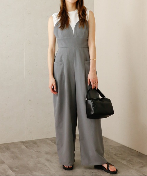 セール】クレープビスチェサロペット（サロペット/オーバーオール