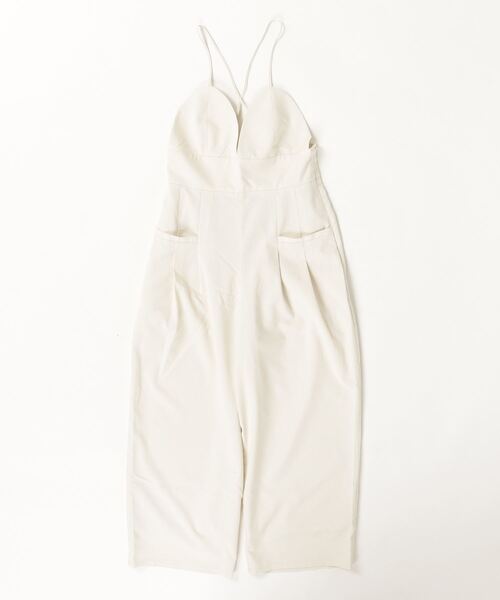 Per sist ence（パーシエンス）の「クレープビスチェサロペット（サロペット/オーバーオール・レディース・ブラック/グレー/アイボリー・FREE）」の21枚目の写真