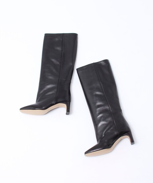 CORSO ROMA，9（コルソローマ）の「【CORSO ROMA 9/コルソローマノーヴェ】 ストレートロングブーツ（ブーツ・レディース・ブラック・38/36/37）」の4枚目の写真