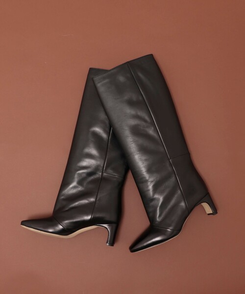 CORSO ROMA，9（コルソローマ）の「【CORSO ROMA 9/コルソローマノーヴェ】 ストレートロングブーツ（ブーツ・レディース・ブラック・38/36/37）」の13枚目の写真