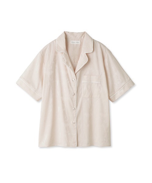 SNIDEL HOME 線画サテンシャツ SNIDEL（スナイデル）の「バックスリットサテンシャツ（シャツ