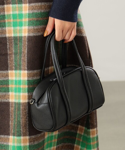 B:MING by BEAMS（ビーミングバイビームス）の「B:MING by BEAMS / ミニ ボストンバッグ（ボストンバッグ・レディース・ホワイト/ブラック・FREE）」の2枚目の写真