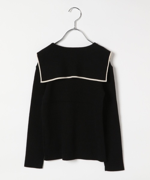 GLOBAL WORK（グローバルワーク）の「メルティセーラーカラーニット/907727（ニット/セーター・キッズ・ブラック/オフホワイト/その他・130cm/140cm/160cm/110cm/100cm/120cm/150cm）」の13枚目の写真