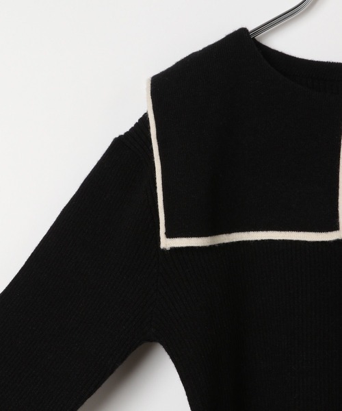GLOBAL WORK（グローバルワーク）の「メルティセーラーカラーニット/907727（ニット/セーター・キッズ・ブラック/オフホワイト/その他・130cm/140cm/160cm/110cm/100cm/120cm/150cm）」の15枚目の写真