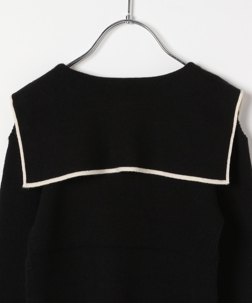 GLOBAL WORK（グローバルワーク）の「メルティセーラーカラーニット/907727（ニット/セーター・キッズ・ブラック/オフホワイト/その他・130cm/140cm/160cm/110cm/100cm/120cm/150cm）」の18枚目の写真