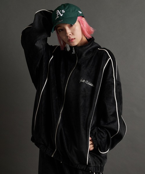 GALLIS ADDICTION(ガリスアディクション)の「GA VELOR TRACK JKT(その他アウター・メンズ・ブラック/ワイン・M/L)」の4枚目の写真