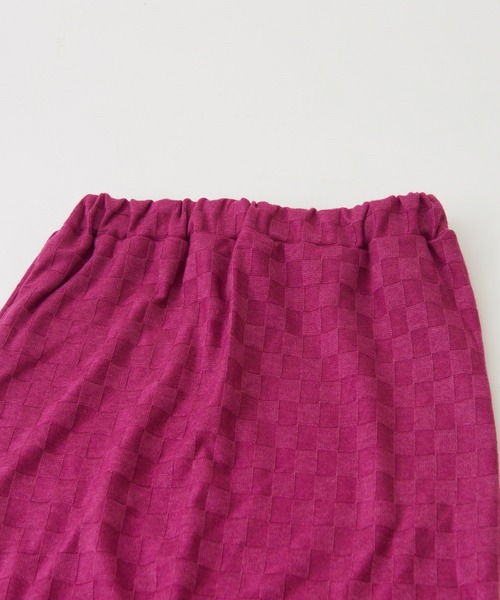 CUBE SUGAR(キューブシュガー)の「ブロック柄ニットソーナロースカート(スカート・レディース・ブラウン/ブルー/ブラック/パープル・M)」の22枚目の写真