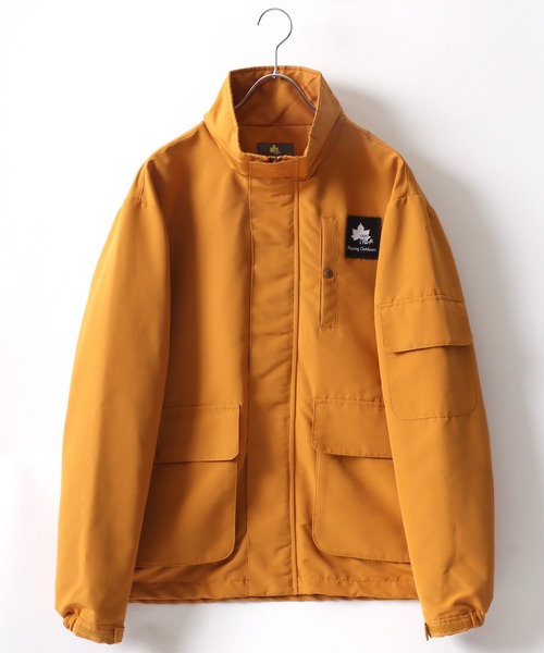 【新品】LOGOS裏フリーススタンドブルゾン　ナイロンジャケット　M LOGOS（ロゴス）の「LOGOS⁄ロゴス 撥水 裏フリース スタンドブルゾン