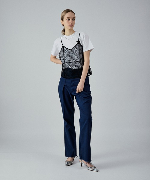 M TO R（ムウトアール）の「M TO R ORIGINAL LOGOPATCH S/S TEE（Tシャツ/カットソー・レディース・ホワイト/チャコールグレー/ブルー・S/L）」の22枚目の写真