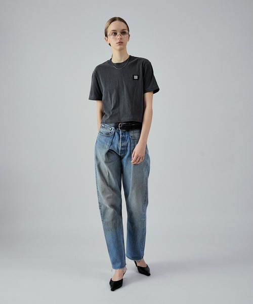 M TO R（ムウトアール）の「M TO R ORIGINAL LOGOPATCH S/S TEE（Tシャツ/カットソー・レディース・ホワイト/チャコールグレー/ブルー・S/L）」の15枚目の写真