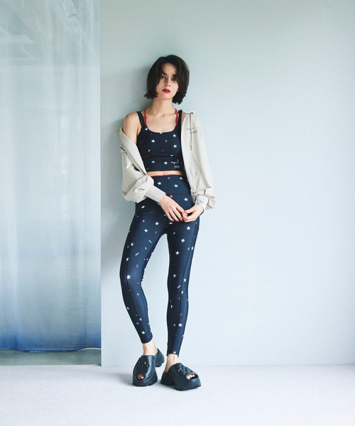 agnes b.（アニエスベー）の「＜好評につき追加！＞【agnes b.×NERGY】UV 総柄プリントブラトップ（水陸両用）（ブラジャー・レディース・ブラック系その他/ブラック系その他2・L/M/S）」の4枚目の写真