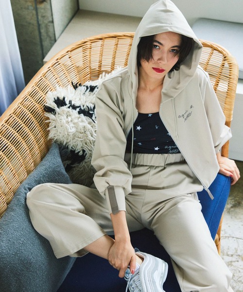 agnes b.（アニエスベー）の「＜好評につき追加！＞【agnes b.×NERGY】UV 総柄プリントブラトップ（水陸両用）（ブラジャー・レディース・ブラック系その他/ブラック系その他2・L/M/S）」の9枚目の写真